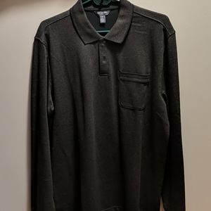 Van Heusen partial button up